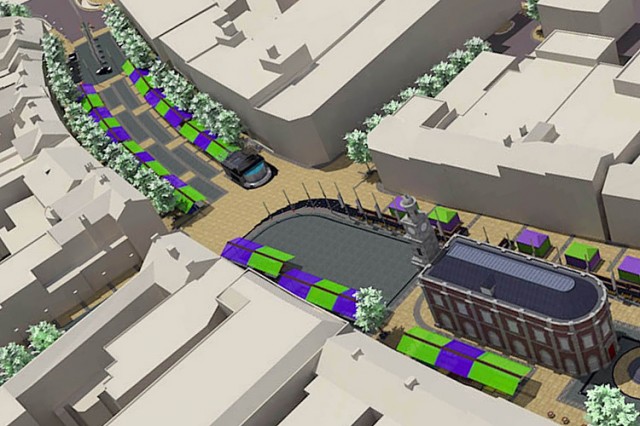 Newcastle-under-Lyme market infrastructure landscaping masterplan