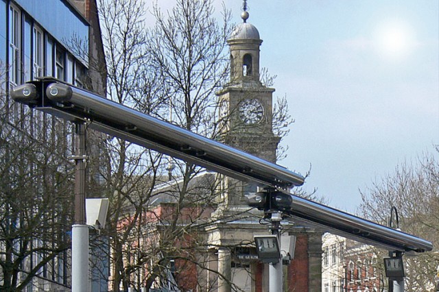 Newcastle-under-Lyme street market infrastructure retracted canopies